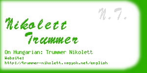 nikolett trummer business card